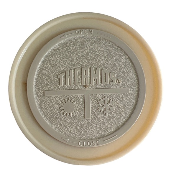 MCM 1971 Metal Thermos Pint Size Orange and Brown Without Cap - Picture 2 of 8